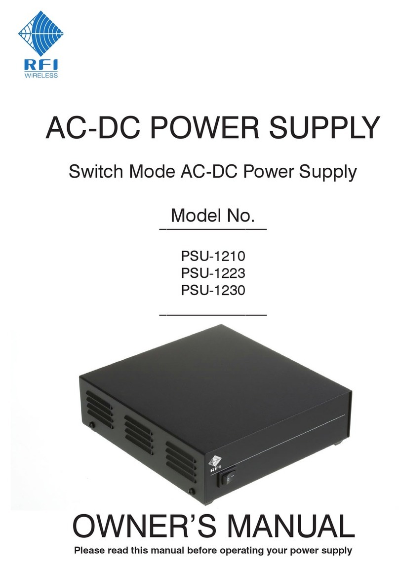 RFI PSU-1210 owner's manual