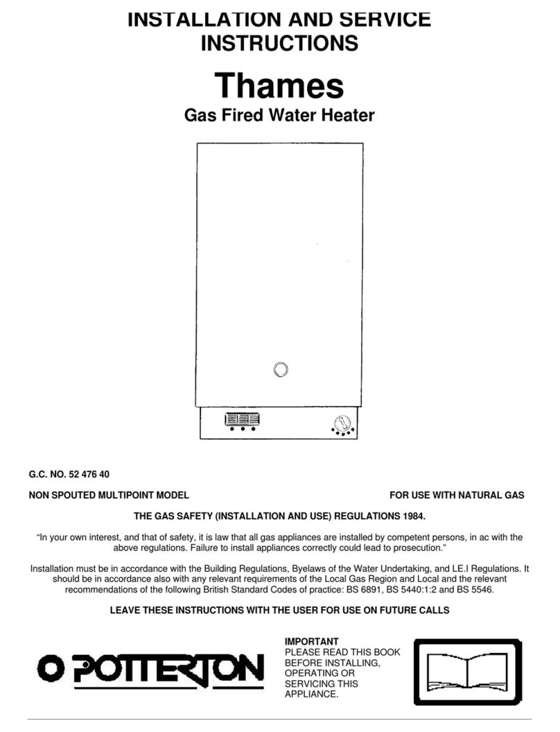 Potterton MULTIPOINT Installation and service instructions