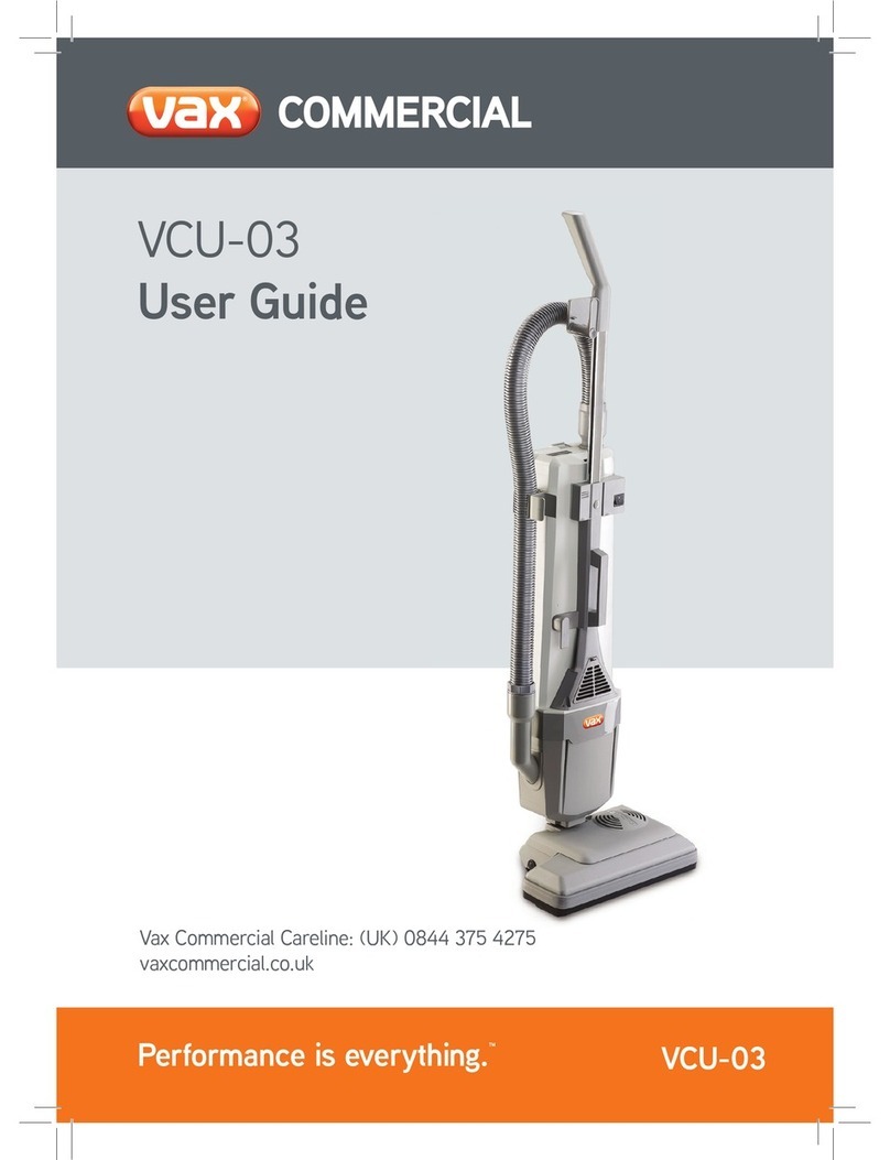 Vax VCU-03 User manual Vax VCU-03 User manual