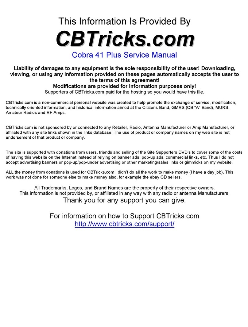 Cobra 41 Plus User manual