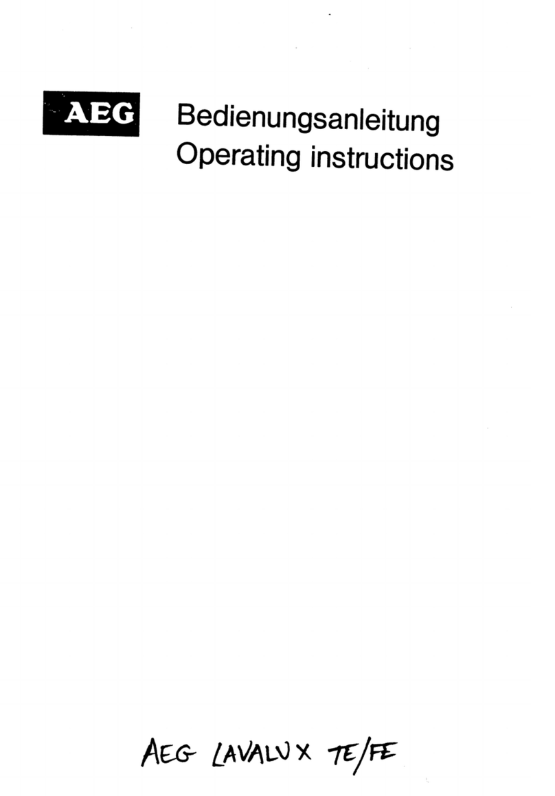 AEG Lavalux TE operating instructions