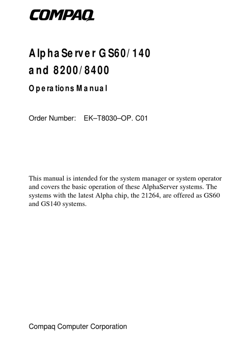 Compaq AlphaServer GS60 Operation manual Compaq AlphaServer GS60 Operation manual