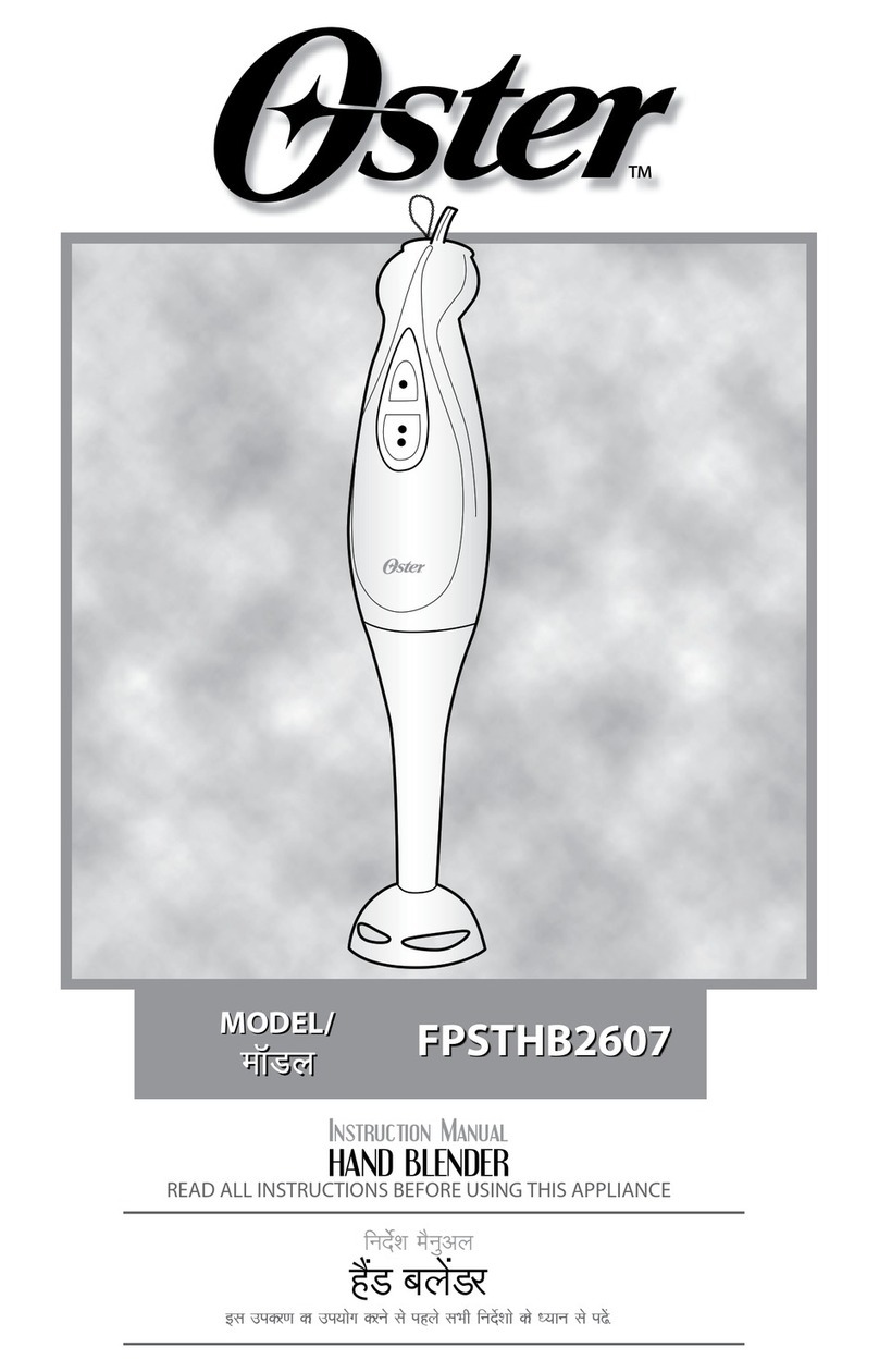 Oster FPSTHB2607 instruction manual
