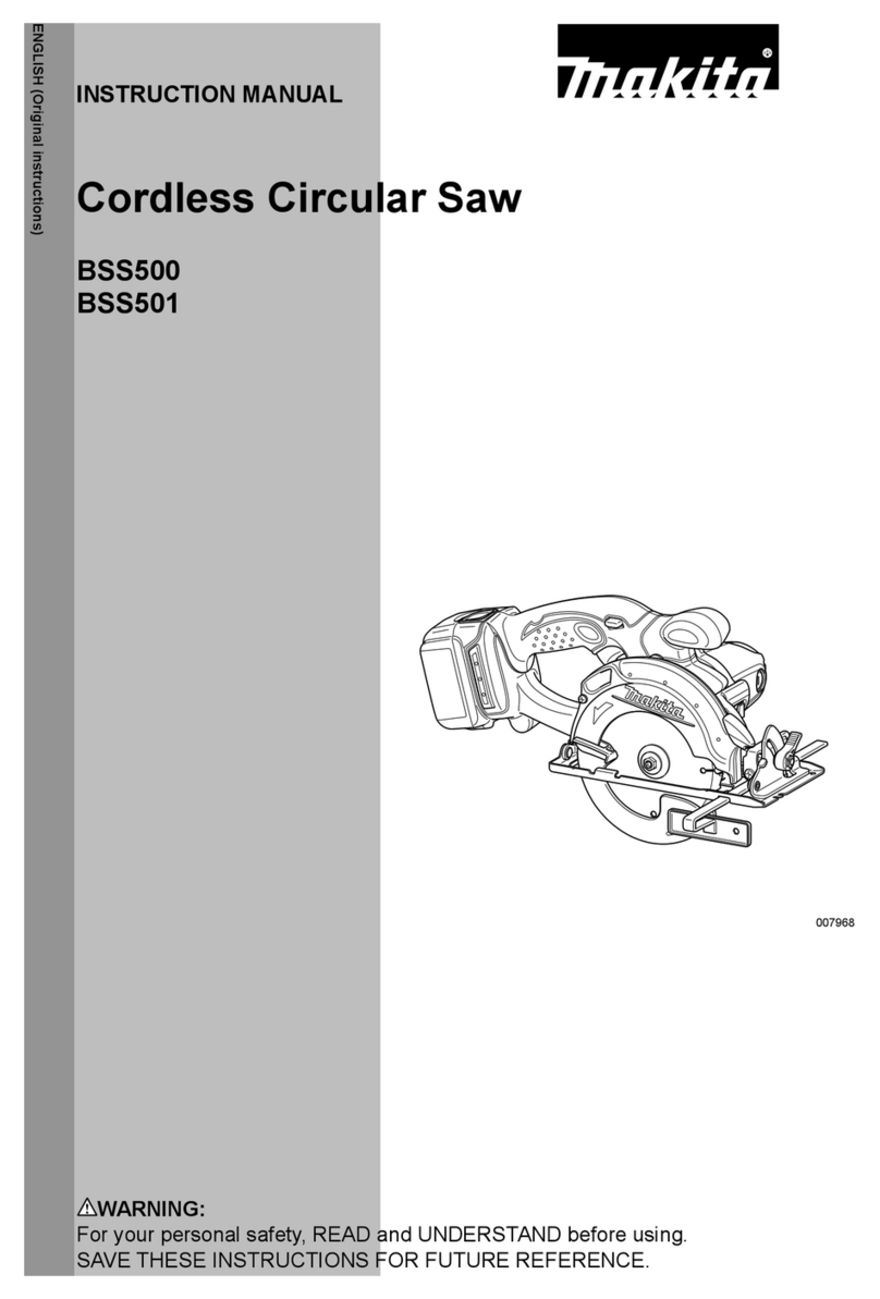 Makita BSS500 User manual Makita BSS500 User manual