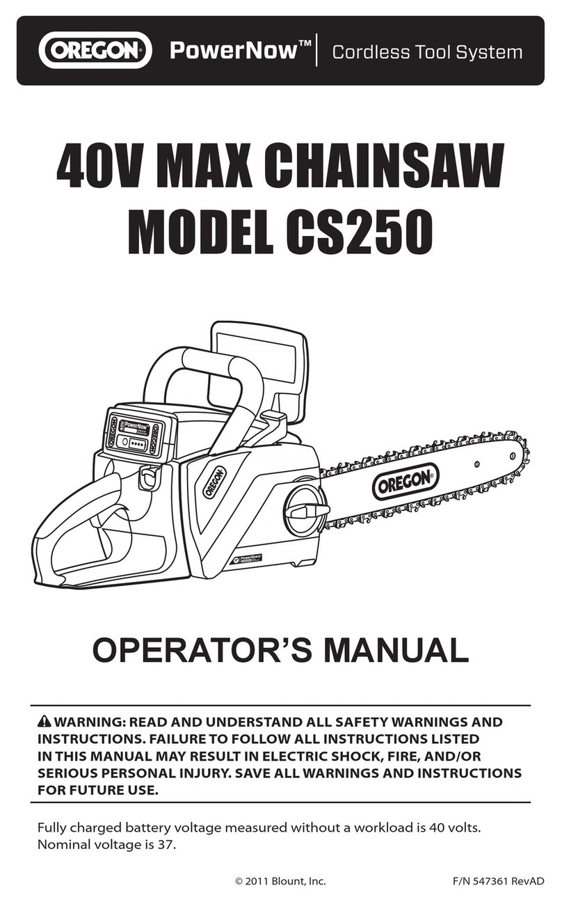 Oregon CS250 Operator's manual