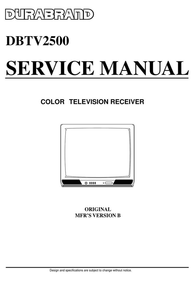 Durabrand DBTV2500 Service manual