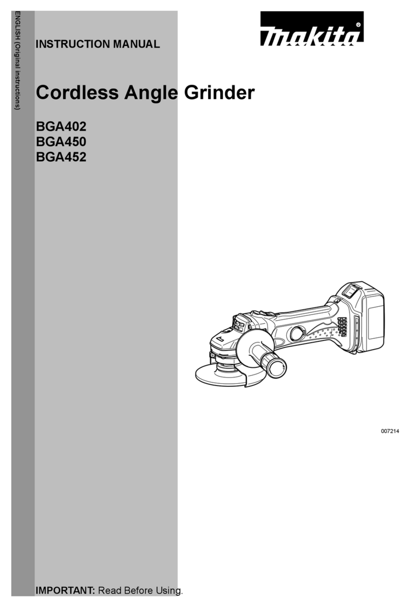 Makita BGA402 User manual Makita BGA402 User manual
