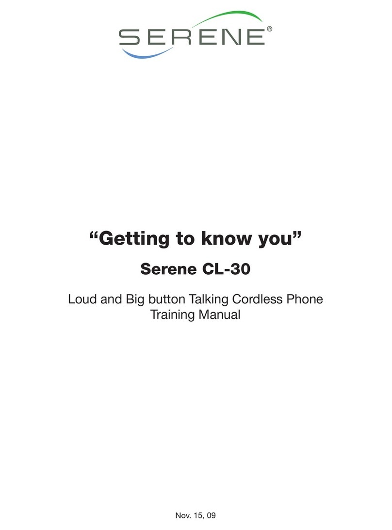 Serene CL-30 Training manual