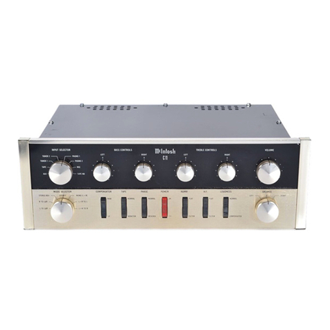 McIntosh C11 - SERVICE owner's manual