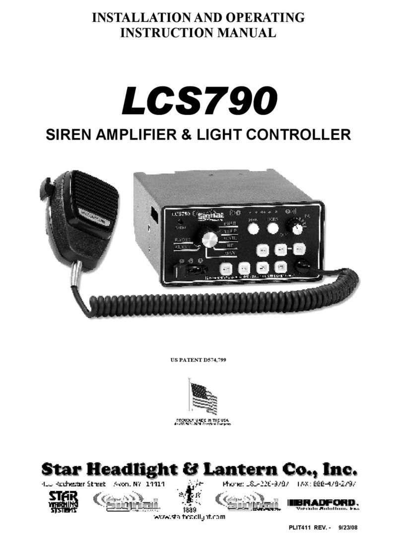 Star Headlight & Lantern LCS790 Installation and operating instruction manual