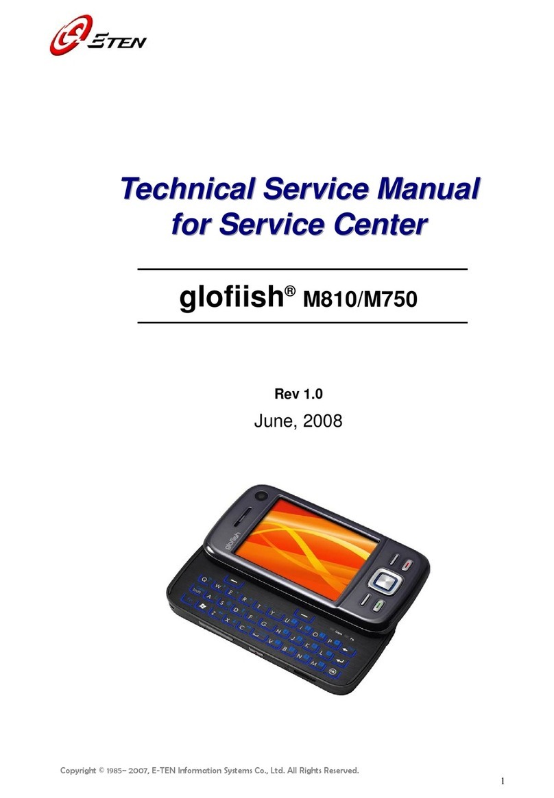 E-TEN glofiish M810 Technical & service manual