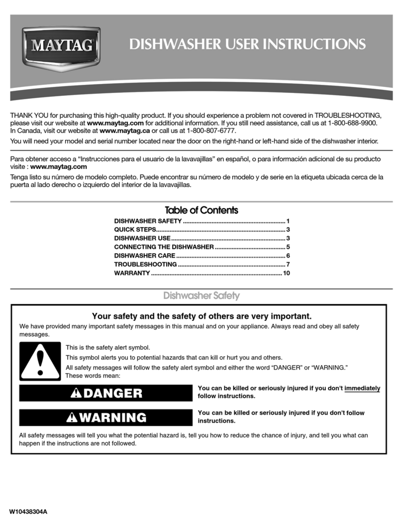 Maytag W10438304A User manual Maytag W10438304A User manual