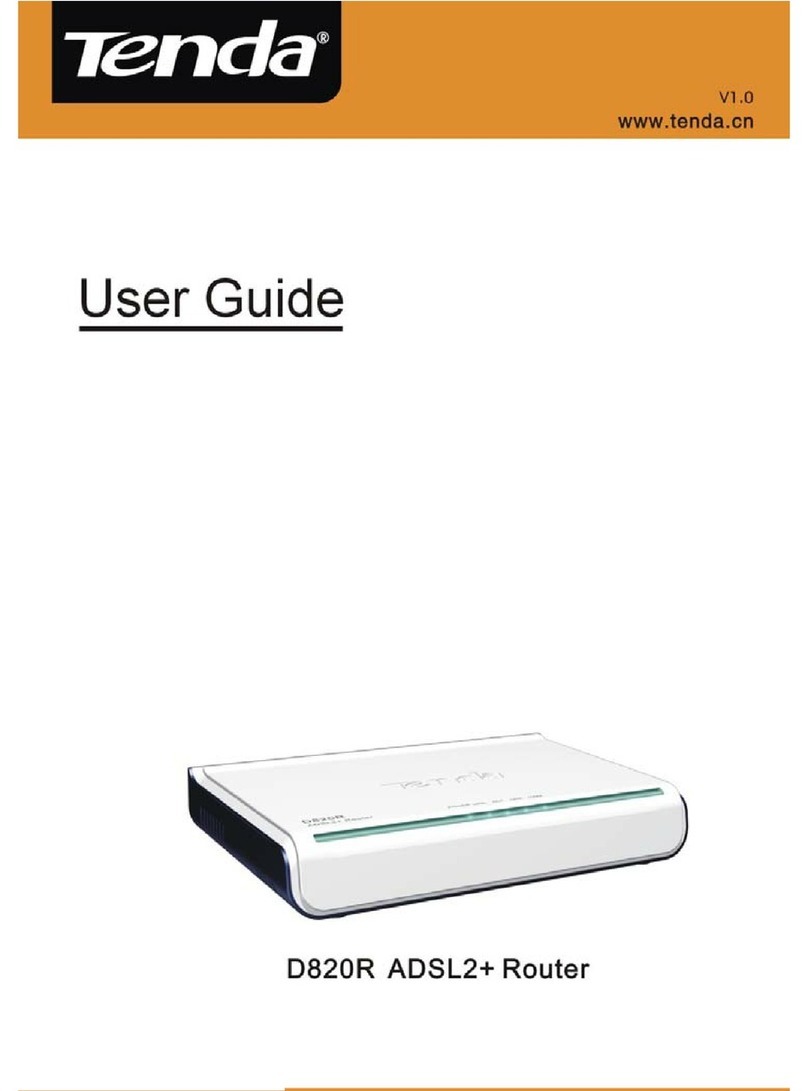 Tenda D820R User manual