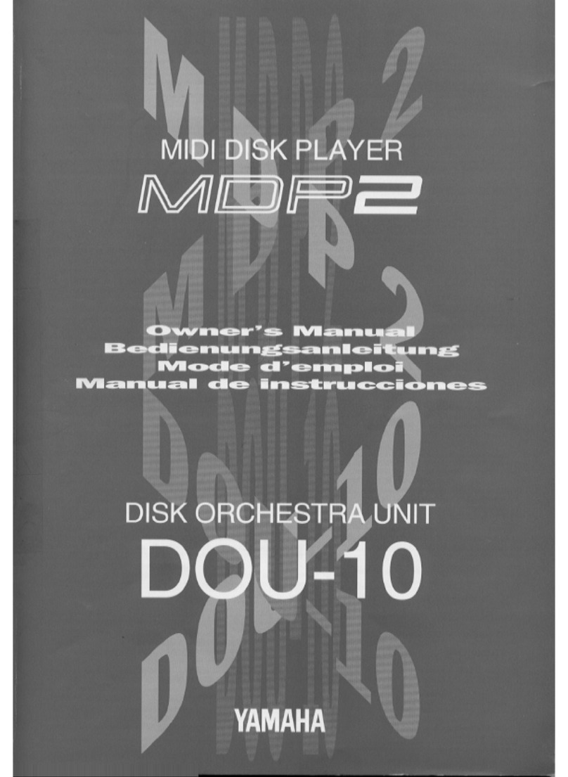 Yamaha MDP2 owner's manual