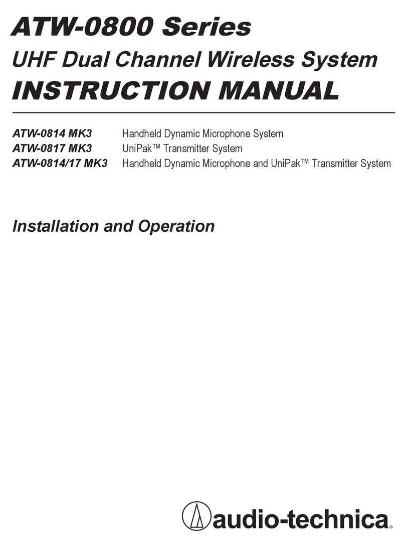 Audio Technica ATW-0814 User manual