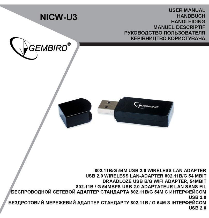 Gembird NICW-U3 user manual
