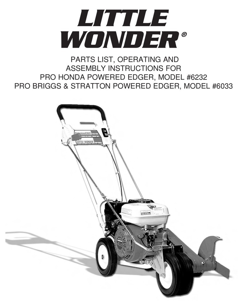 Little Wonder PRO HONDA 6232 Parts list, operating and assembly instructions Little Wonder PRO HONDA 6232 Parts list, operating and assembly instructions