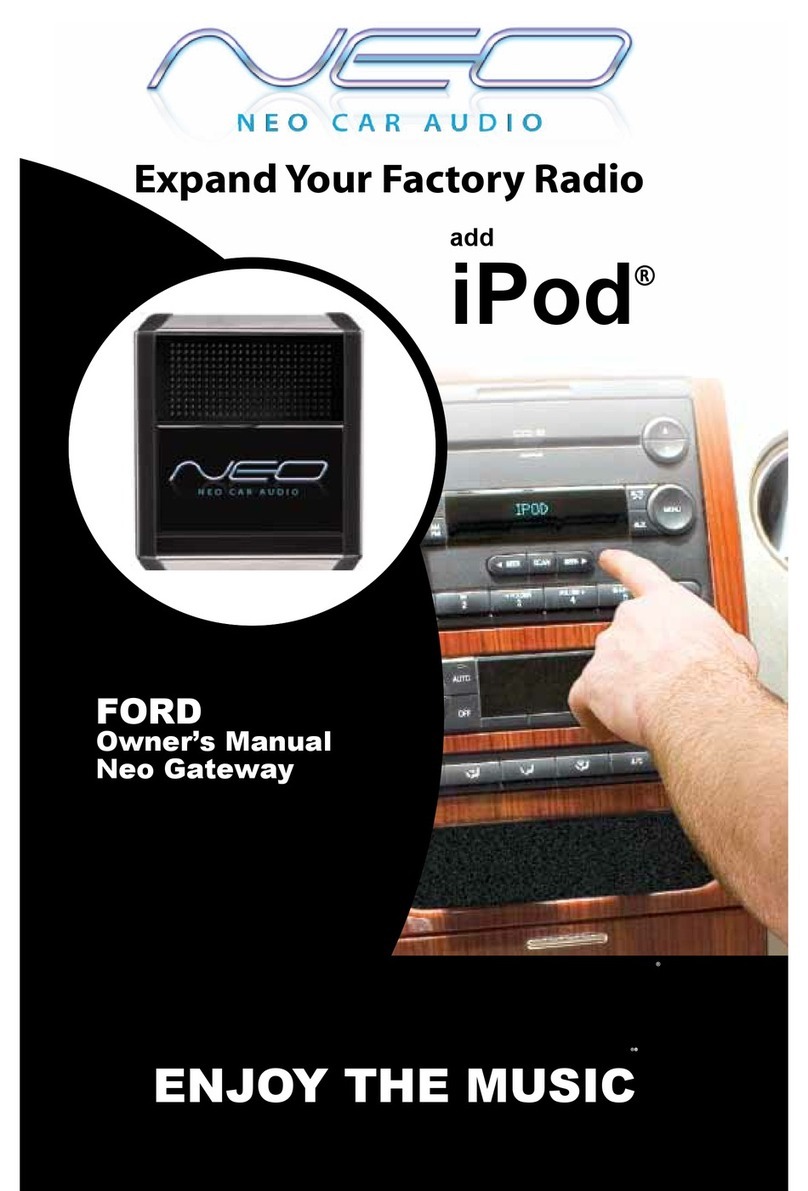 Neo Car Audio Gateway owner's manual
