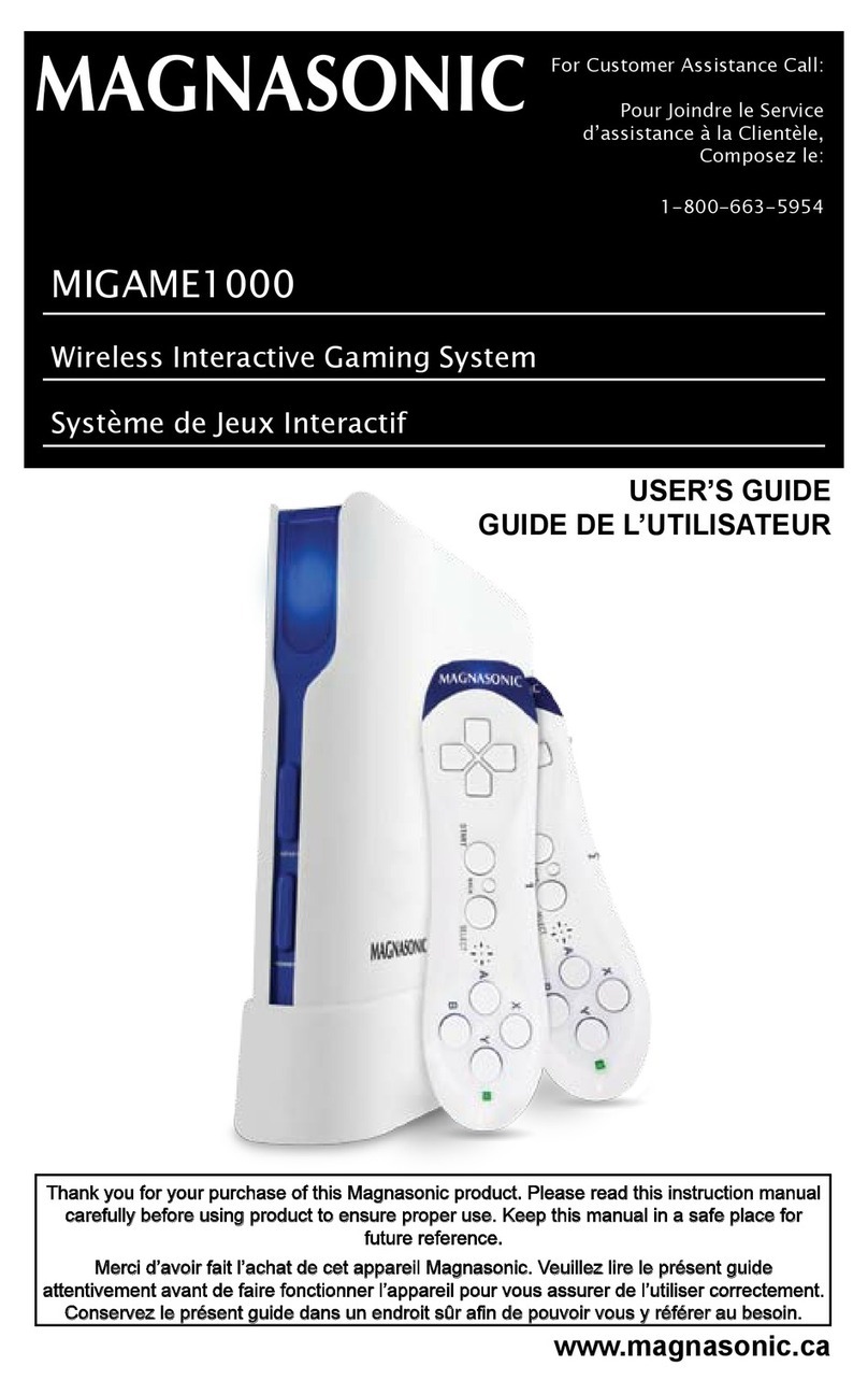 Magnasonic MIGAME1000 user guide Magnasonic MIGAME1000 user guide