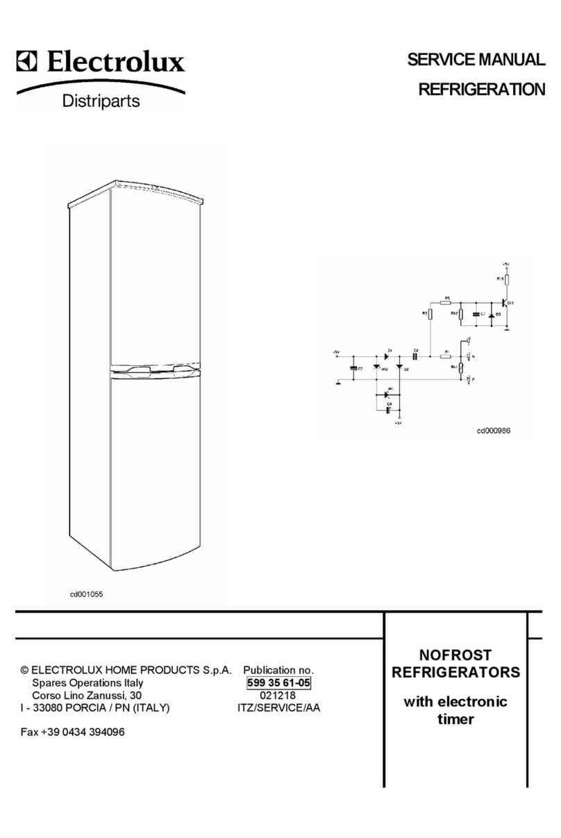 Zanussi Electrolux No Frost Refrigerator User manual