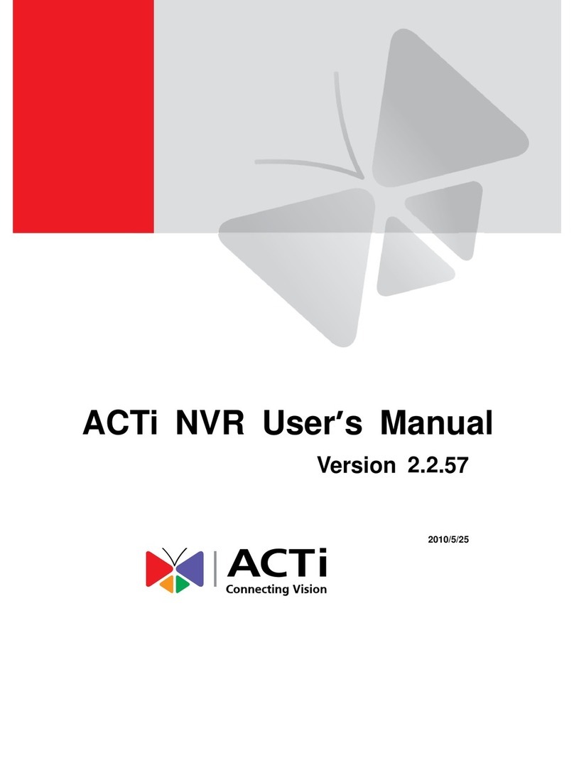 ACTi Network Video Recorder User manual