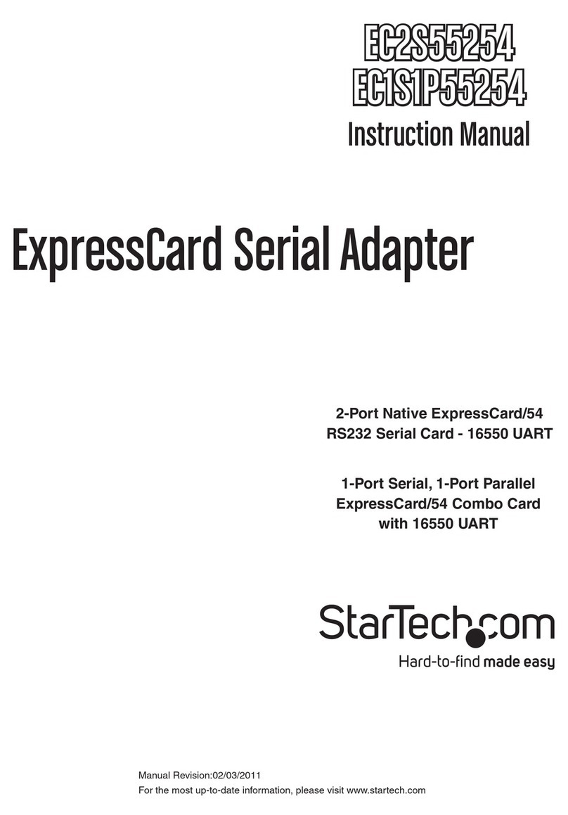 StarTech.com EC2S55254 User manual StarTech.com EC2S55254 User manual