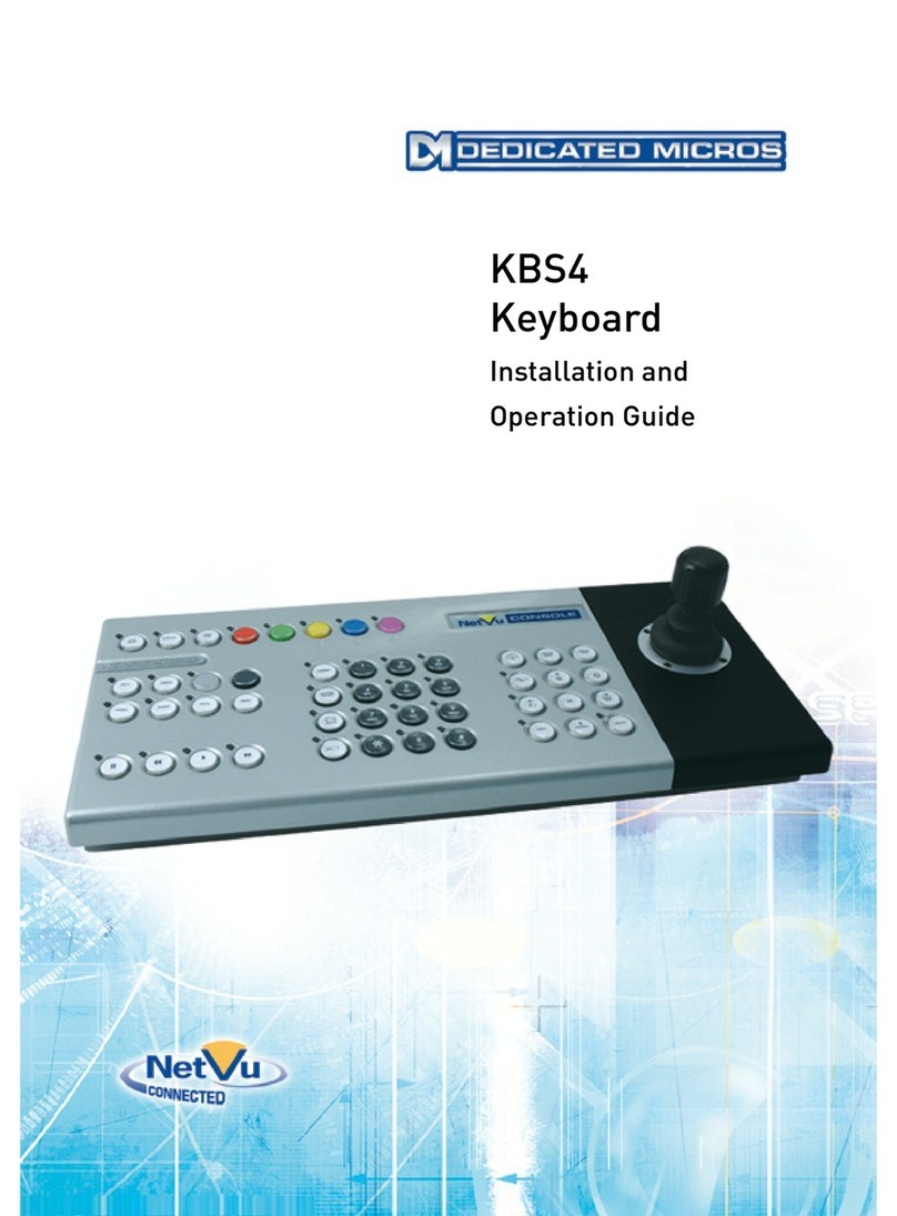 Dedicated Micros KBS4 Operating instructions