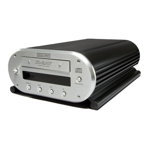 Musical Fidelity X-RAY User manual