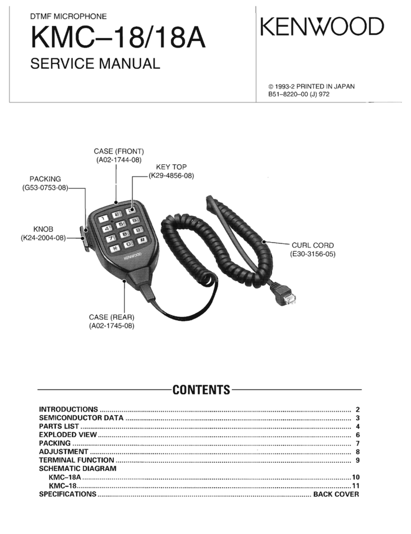 Kenwood KMC-18 User manual