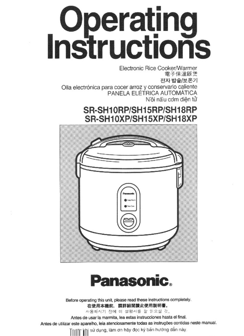 Panasonic SR-SH10RP User manual