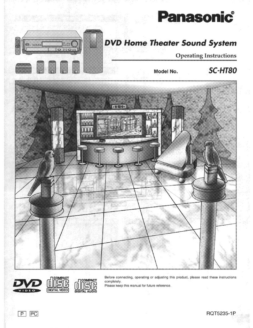 Panasonic SC-HT80 Operaing instructions