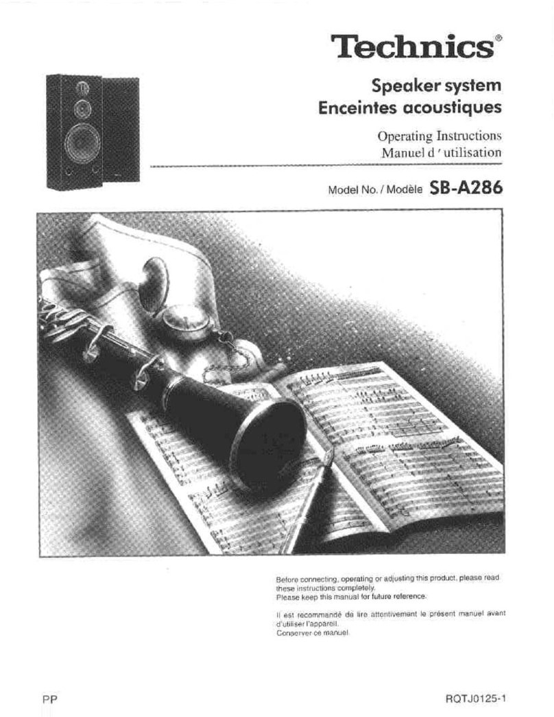 Technics SB-A286 User manual