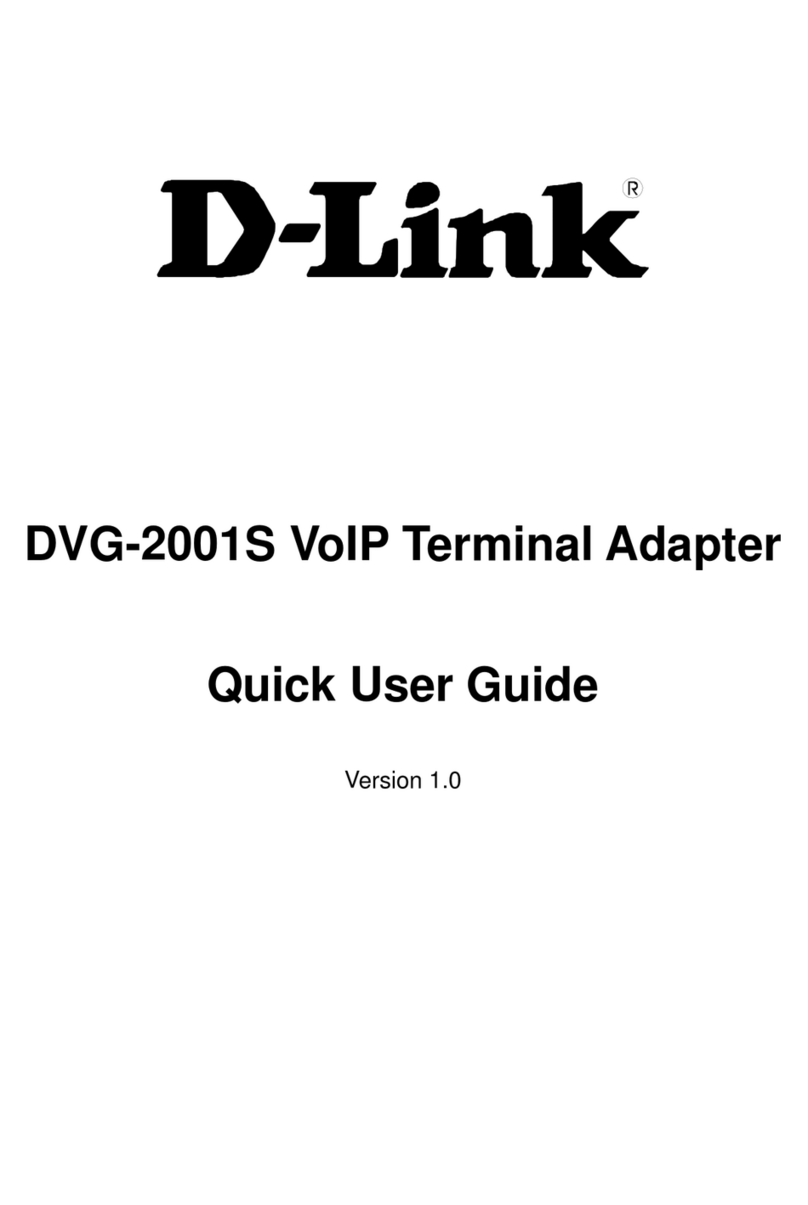 D-Link DVG-2001S Instruction manual D-Link DVG-2001S Instruction manual