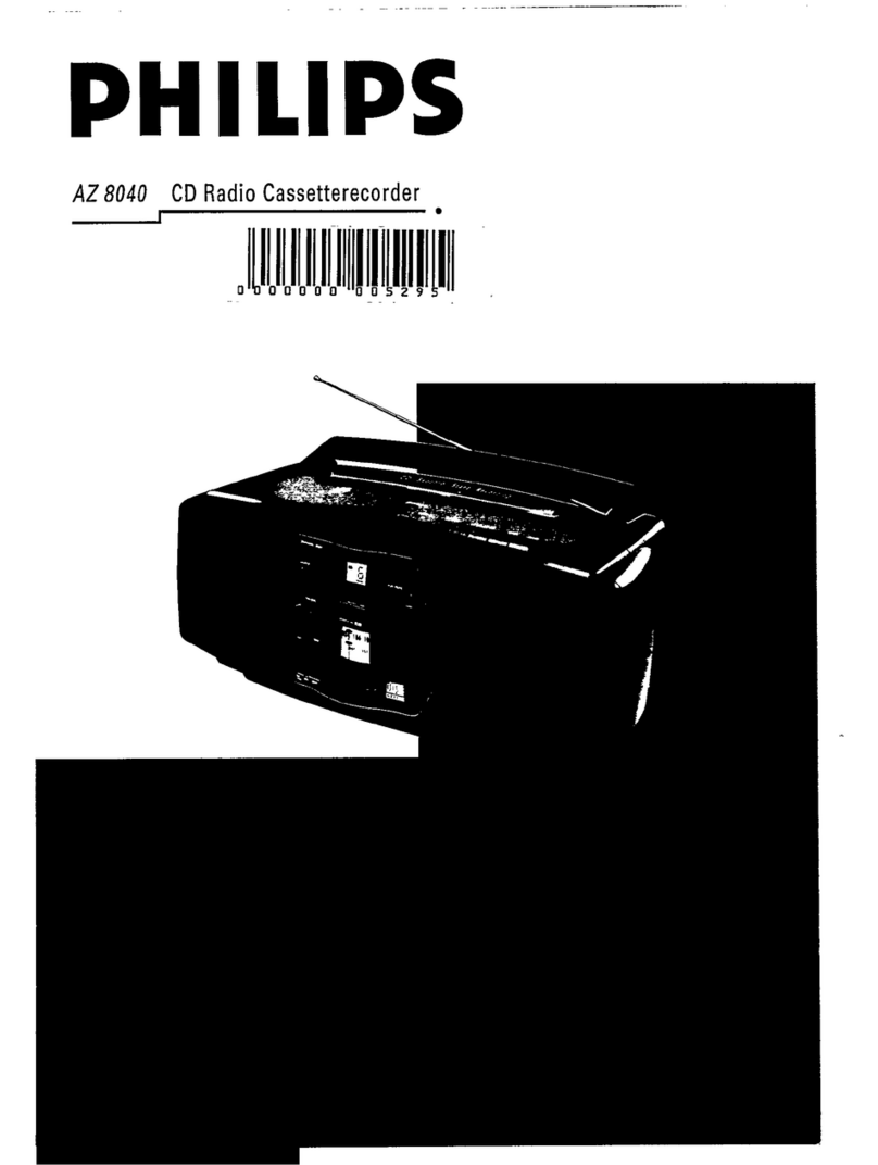 Philips AZ 8040 User manual