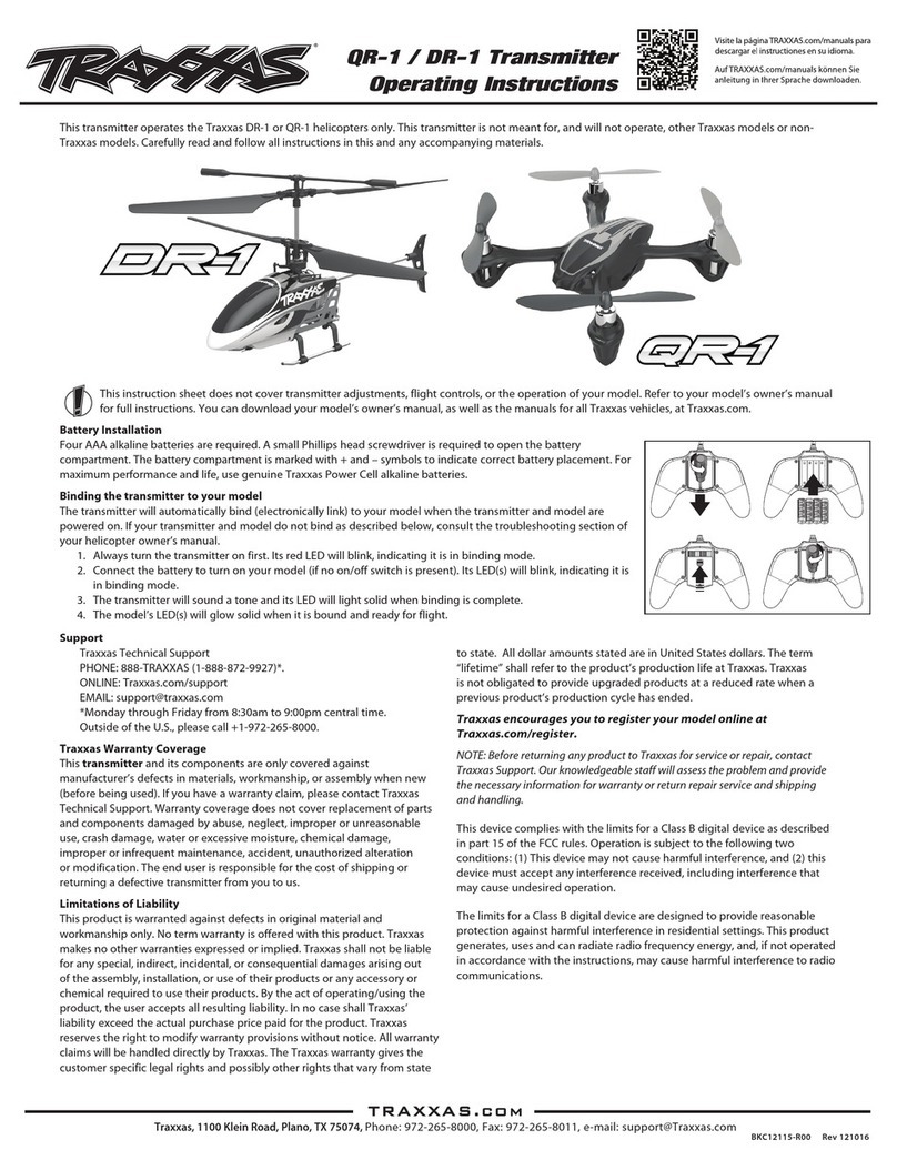 Traxxas DR-1 operating instructions