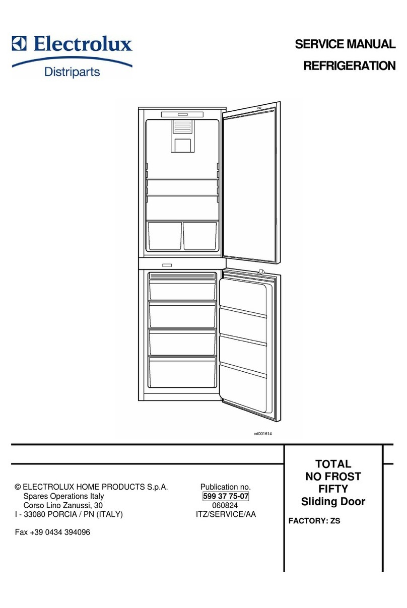 Electrolux Refrigerator Service manual Electrolux Refrigerator Service manual