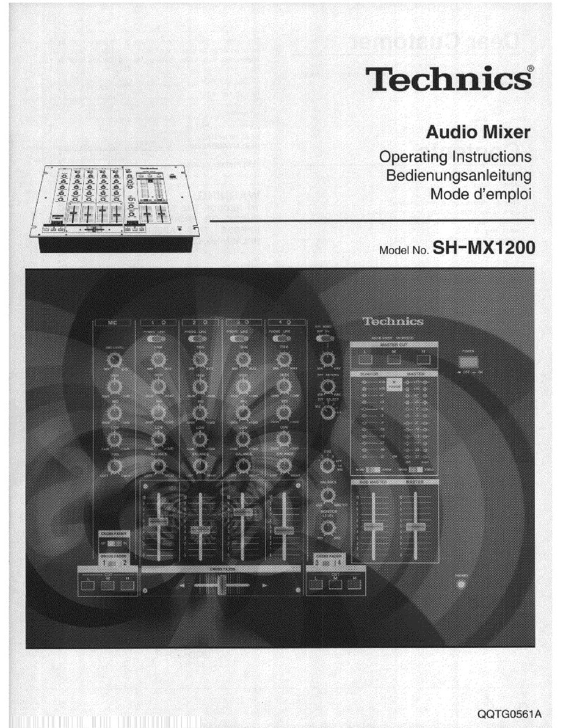 Technics SH-MX1200 operating instructions