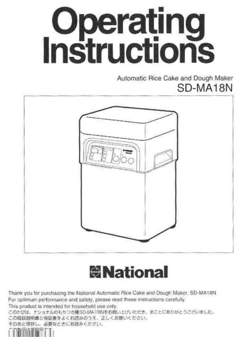 Panasonic SD-MA18N operating instructions Panasonic SD-MA18N operating instructions