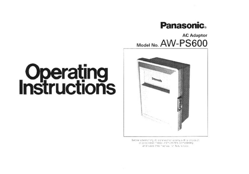Panasonic AW-PS600 operating instructions