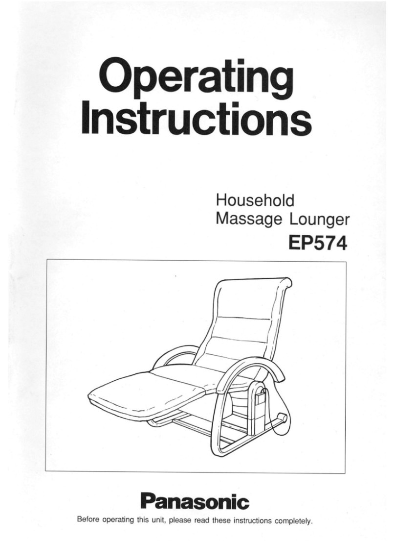 Panasonic EP574 - MASSAGE LOUNGER User manual Panasonic EP574 - MASSAGE LOUNGER User manual