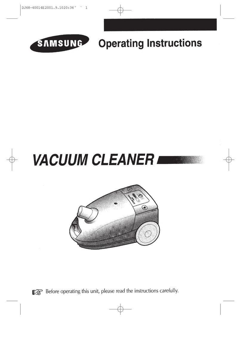Samsung Vacuum cleaner operating instructions