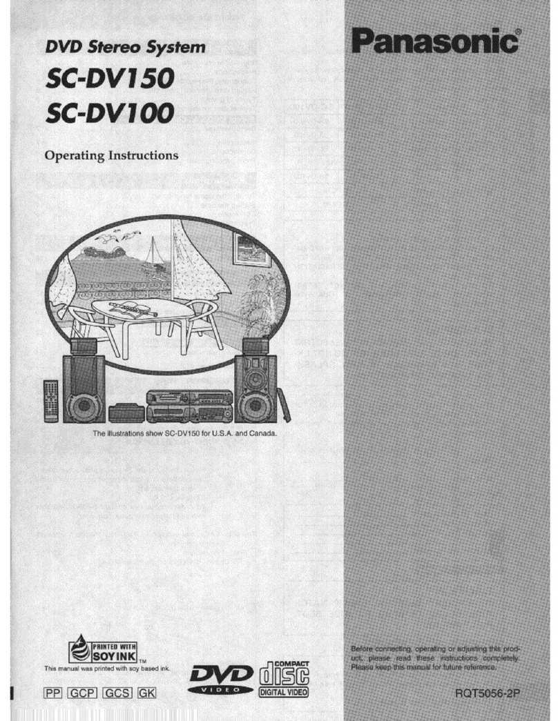 Panasonic SCDV150 - MINISYS 5-D DVD CHGR User manual