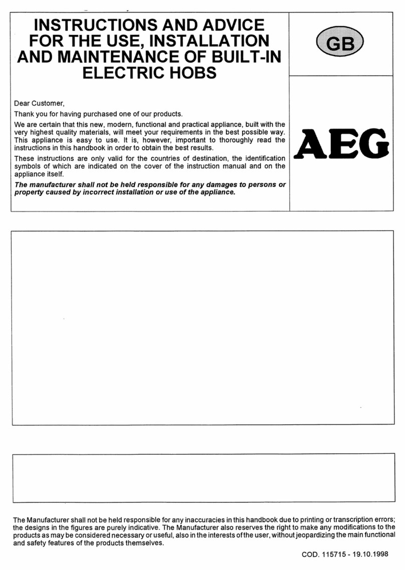 AEG 3220 K M User manual