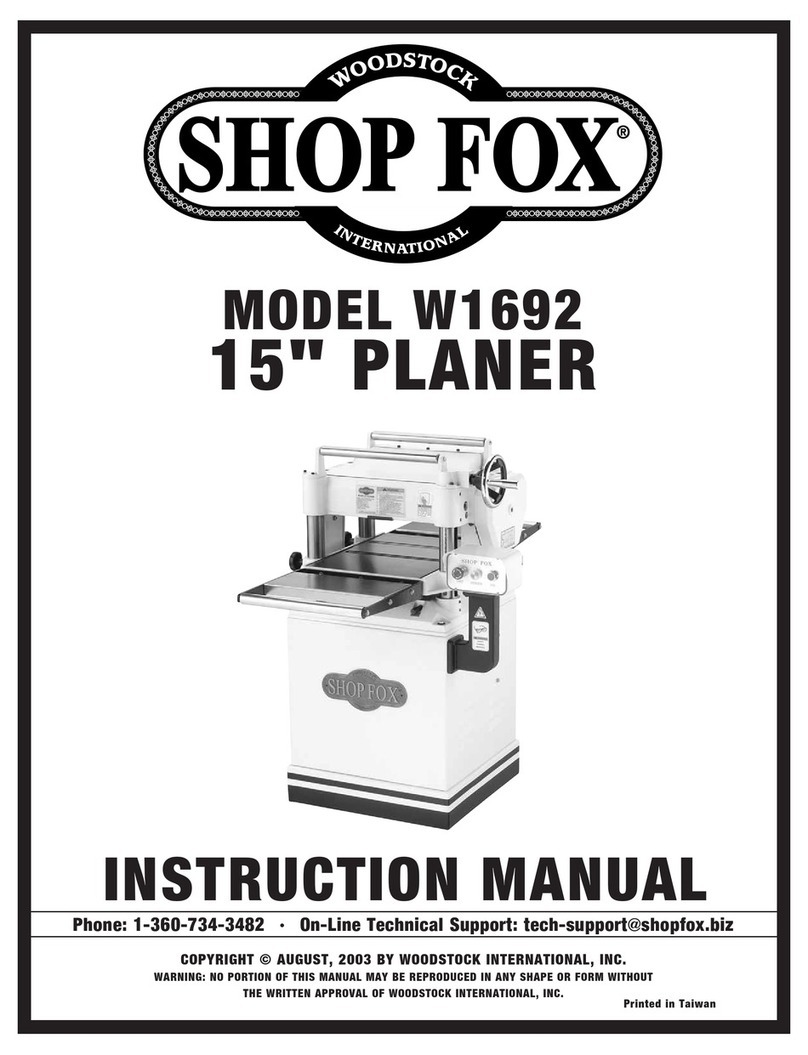 Shop fox W1692 instruction manual
