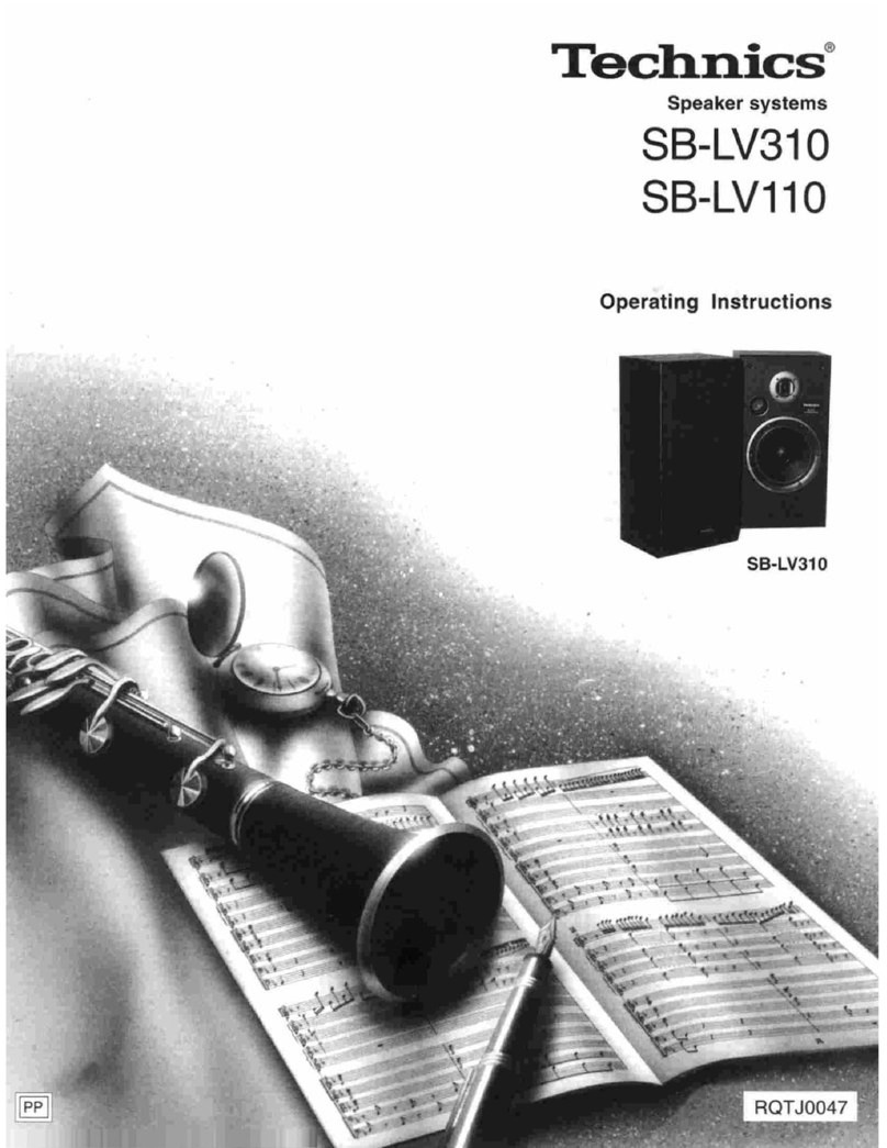 Technics SB-LV310 operating instructions