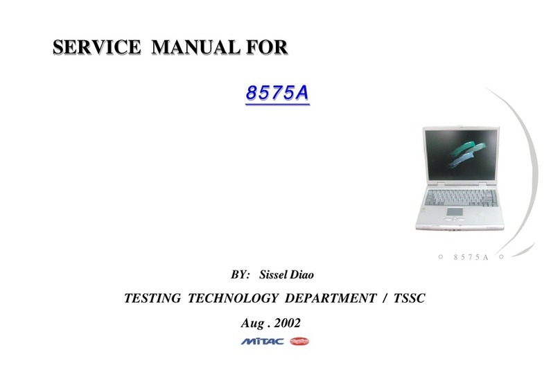 MiTAC 8575A Service manual