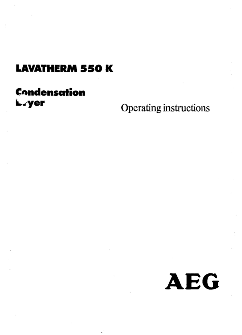 AEG LAVATHERM 550 K operating instructions