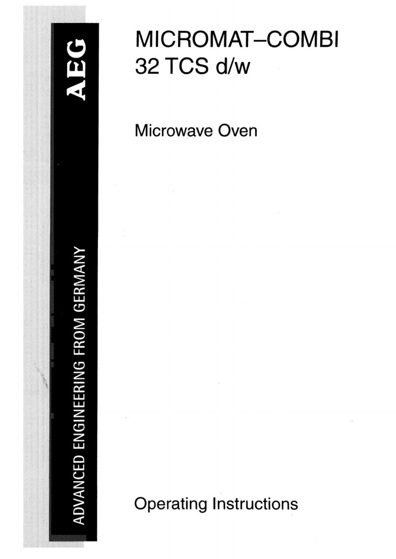 AEG MICROMAT-COMBI 32 TCS d/w operating instructions