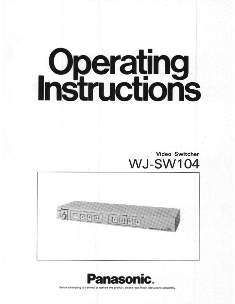 Panasonic WJ-SW104 operating instructions