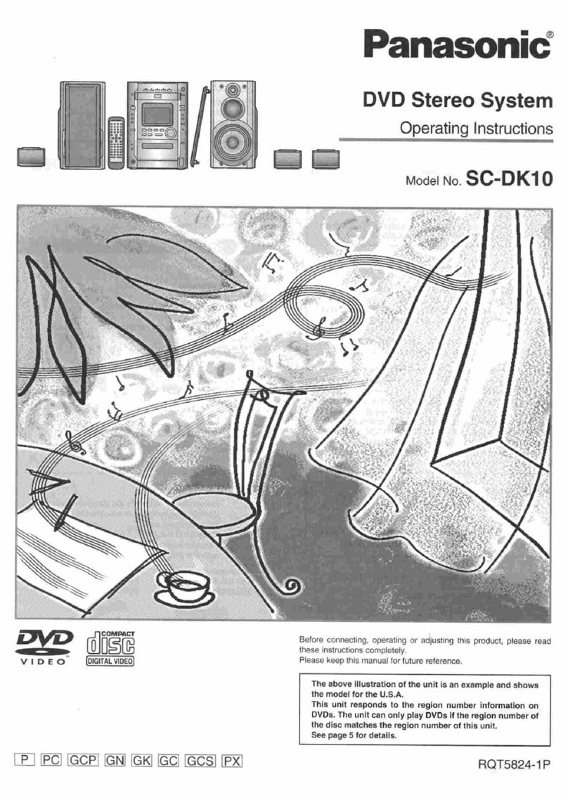 Panasonic SC-DK10 operating instructions